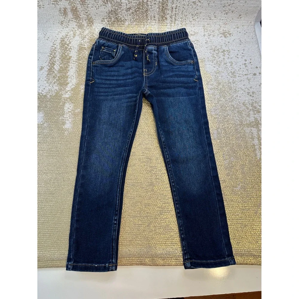CAT & JACK Toddler Boys Pull-On Skinny Jeans Bundle Elastic Waist Stretch 4T